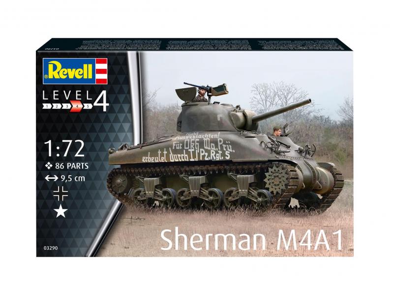 03290  техника и вооружение  Sherman M4A1  (1:72)