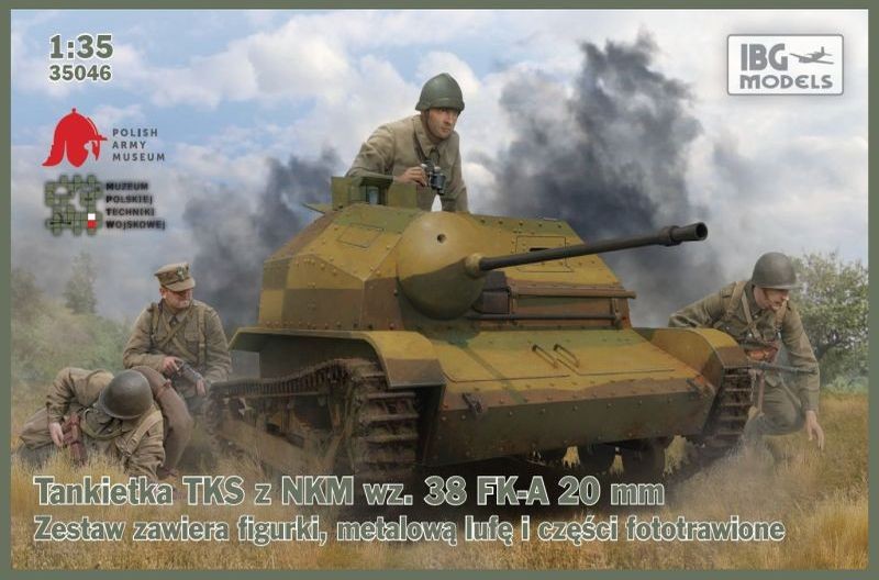 35046IBG  техника и вооружение  TKS Tankette with 20mm Gun  (1:35)