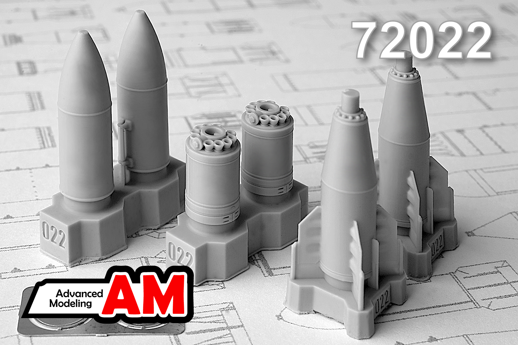 AMC 72022  дополнения из смолы  БЕТАБ-500ШП бетонобойная бомба (2шт.)  (1:72)