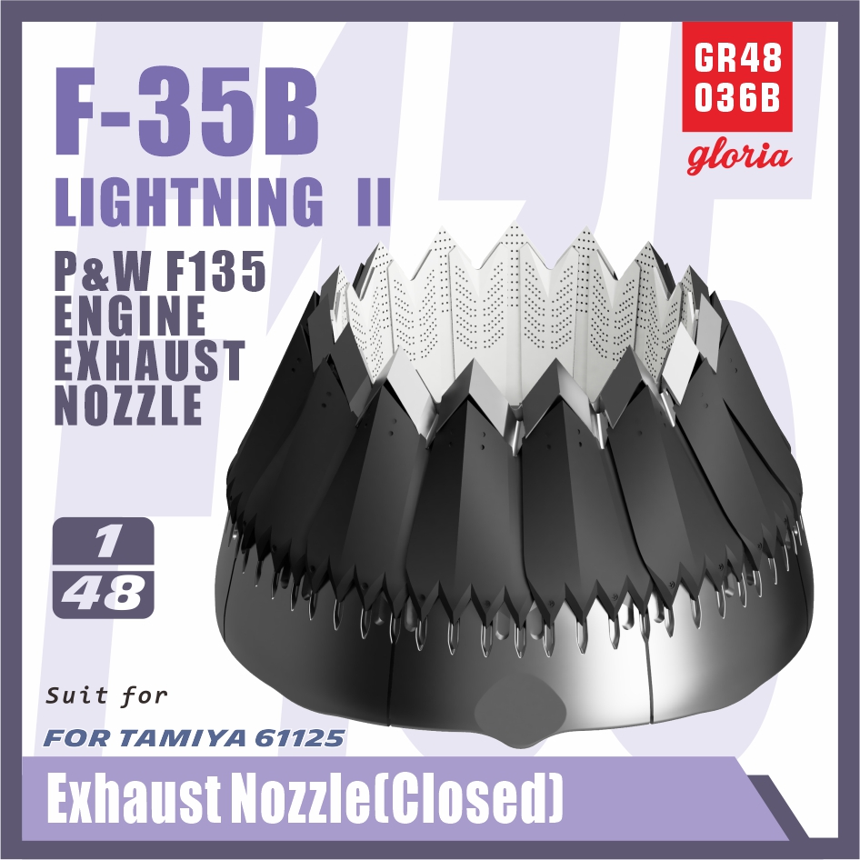 GR48036B  дополнения из смолы  F-35B Exhaust Nozzle(CLOSED)  (1:48)