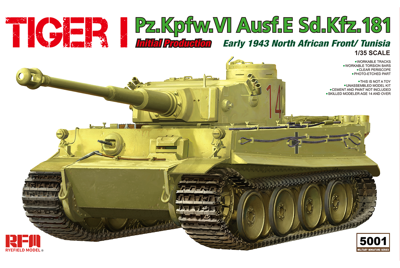 RM-5001  техника и вооружение  Tiger I Pz.Kpfw.VI Ausf.E  (1:35)