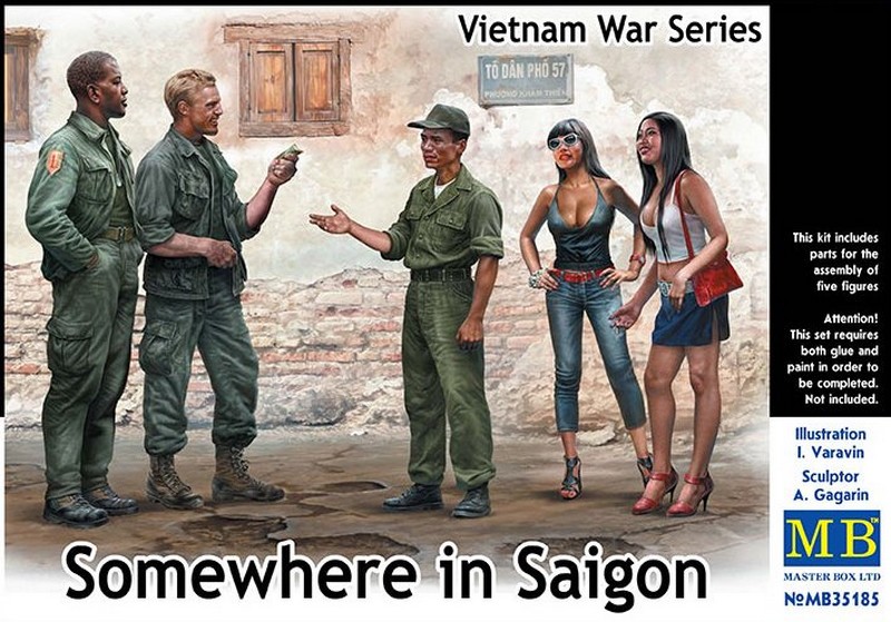 MB35185  фигуры  Somewhere in Saigon, Vietnam War Series  (1:35)