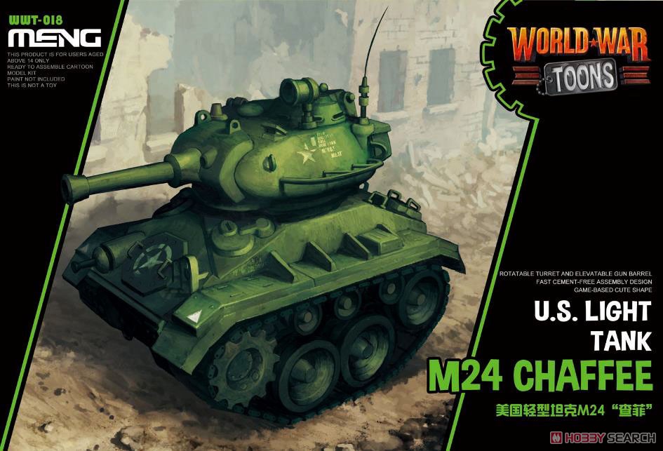 WWT-018  техника и вооружение  World War Toons U.S. light tank M24 "Chaffee"