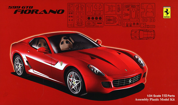 12277  автомобили и мотоциклы  Ferrari 599  (1:24)