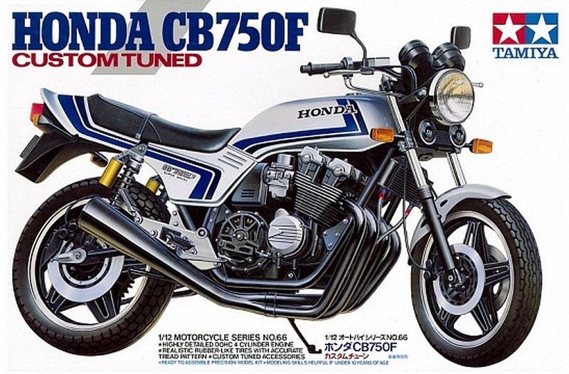 14066  автомобили и мотоциклы  Honda CB750F "Custom Tuned" (1:12)
