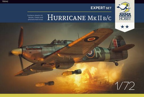 70042  авиация  Hurricane Mk IIb/c Expert Set  (1:72)