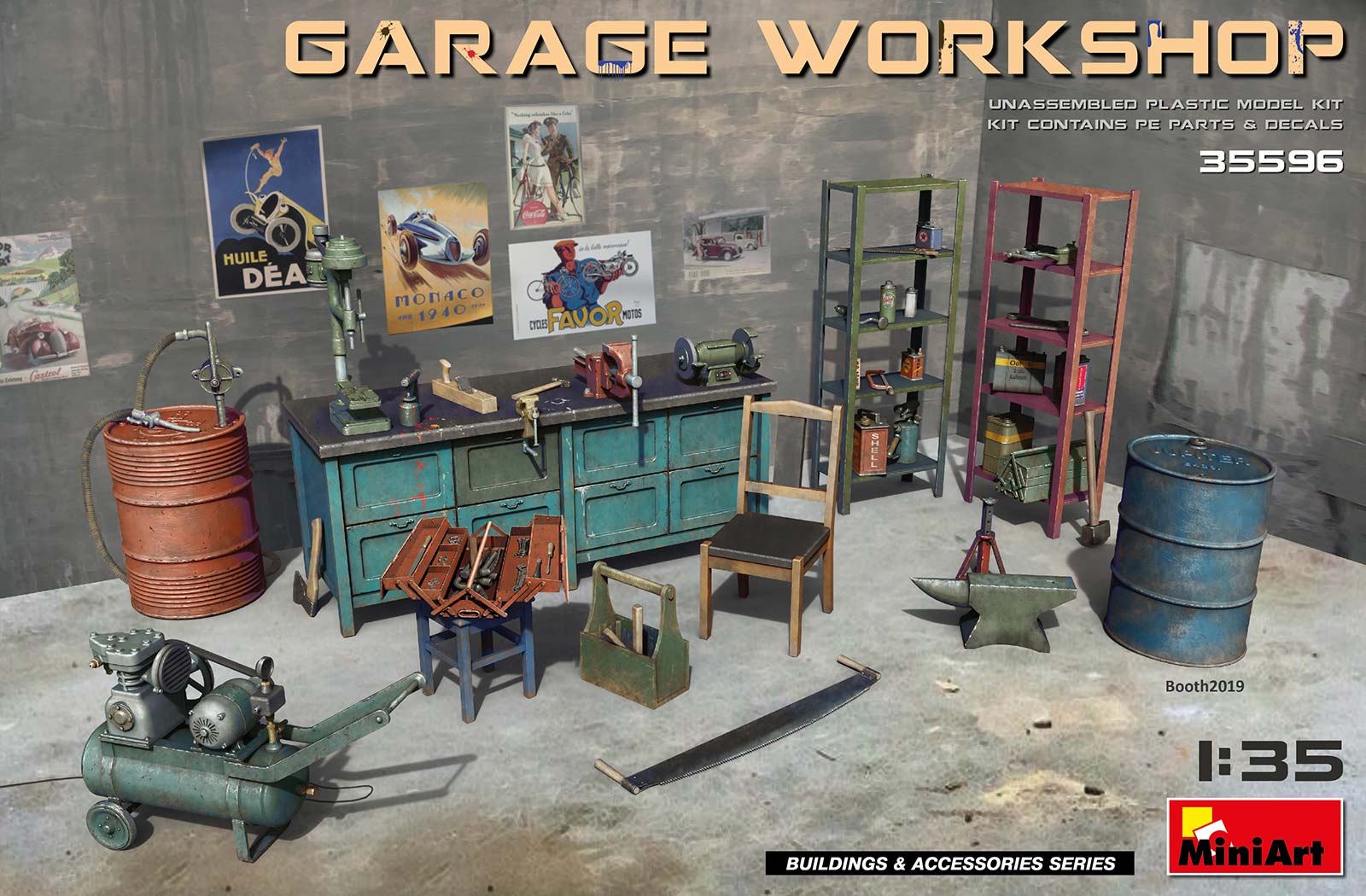 35596  наборы для диорам  Garage Workshop  (1:35)