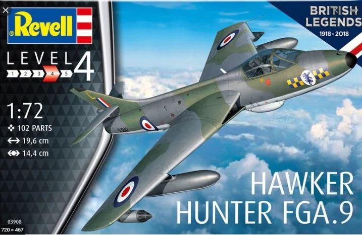 03908  авиация  Hawker Hunter FGA.9  (1:72)