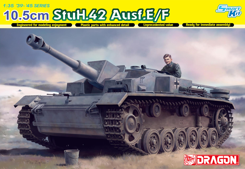 6834  техника и вооружение   САУ 10.5cm StuH.42 Ausf.E/F (1:35)