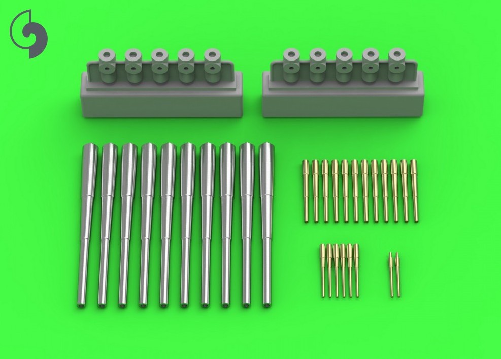 SM-350-106  металлические стволы  SMS Seydlitz - 280мм (10шт), 150мм (12шт), 88мм (8шт)  (1:350)