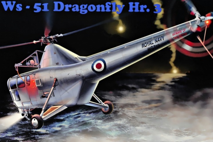 48004  авиация  Westland WS-51 Dragonfly Hr.3  (1:48)