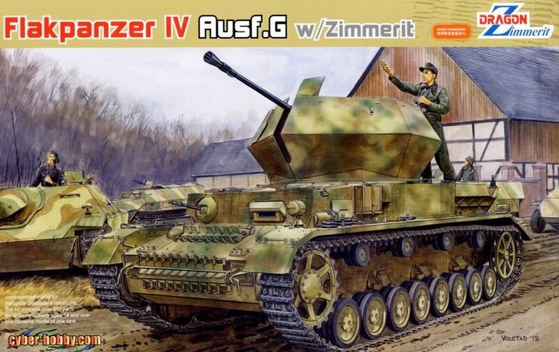 6746  техника и вооружение  САУ FlaK 43 Flakpanzer IV "Ostwind" w/Zimmerit (1:35)