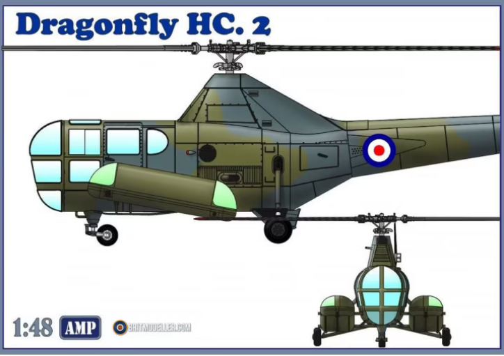 48003  авиация  Westland Dragonfly HC.2  (1:48)
