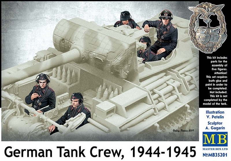 MB35201  фигуры  German Tank Crew 1944-45 (5 Fig.)  (1:35)