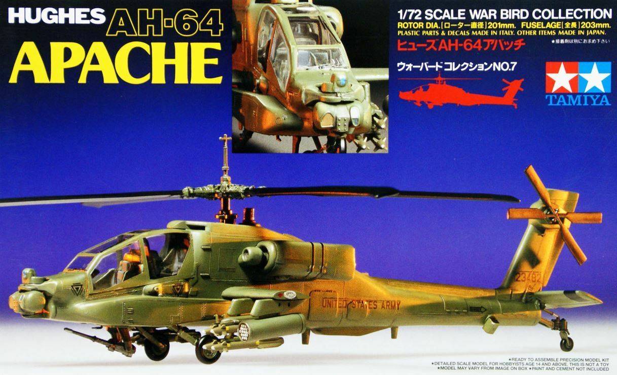 60707  авиация  Hughes AH-64 Apache  (1:72)