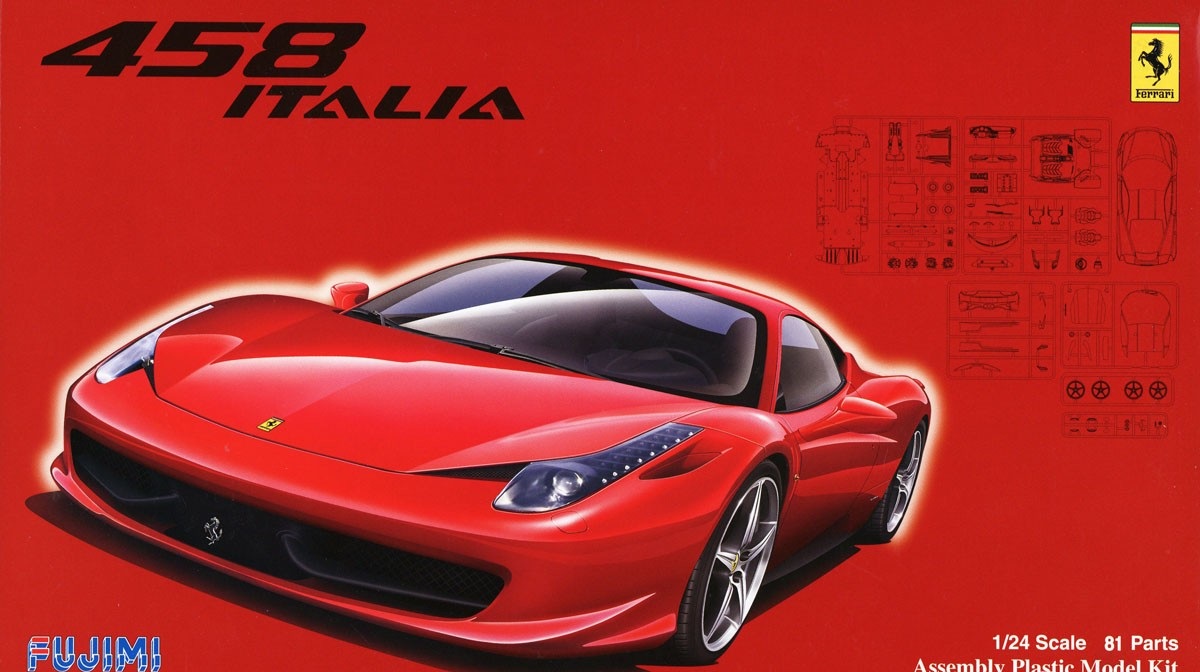 12382  автомобили и мотоциклы  Ferrari 458 Italia  (1:24)