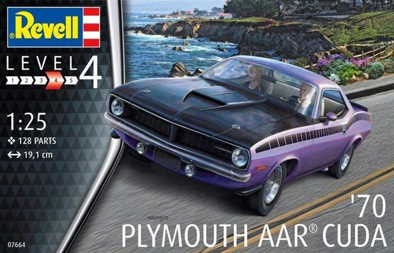 07664  автомобили и мотоциклы  Plymouth AAR Cuda 1970  (1:24)