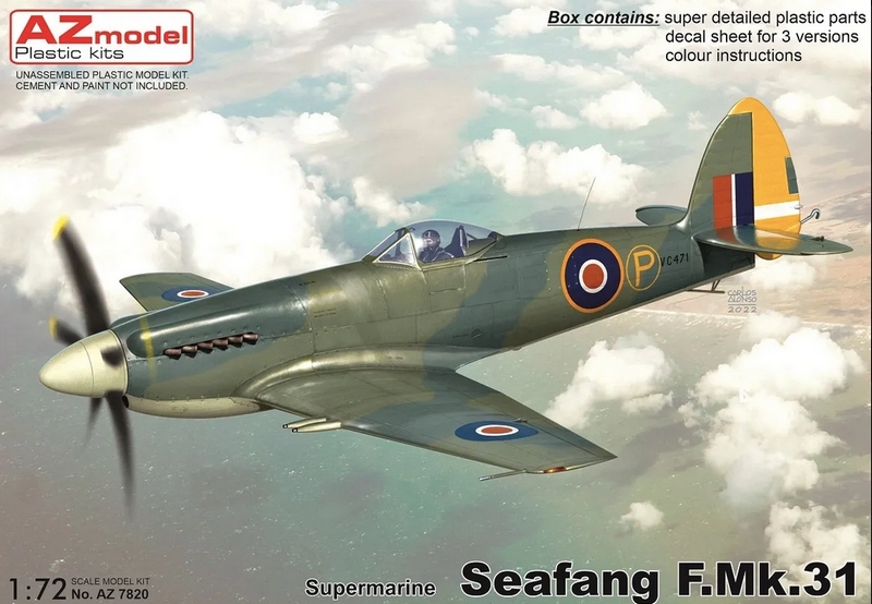 AZ7820  авиация  Seafang F.Mk.31  (1:72)
