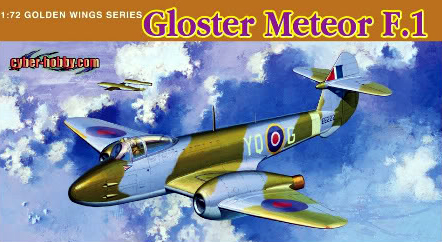 D5084  самолет  GLOSTER METEOR F.1  (1:72)