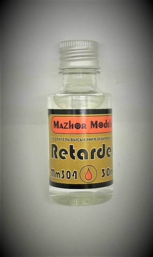 MM304  специальные жидкости  Retarder (Замедлитель высыхания акриловых красок) 30 мл.