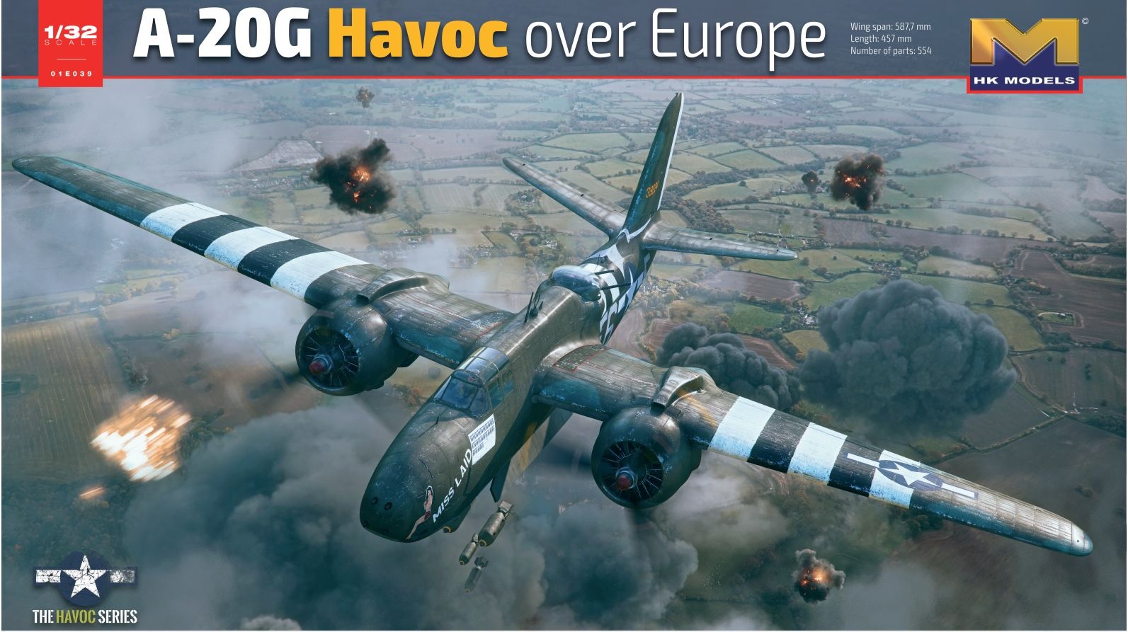 01E039  авиация  A-20G Havoc Over Europe  (1:32)