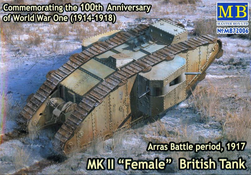 MB72006  техника и вооружение  Британский танк MK II "Самка", Битва под Аррасом, 1917  (1:72)