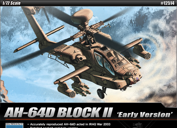 12514  авиация  AH-64D Block II "Early Version"  (1:72)