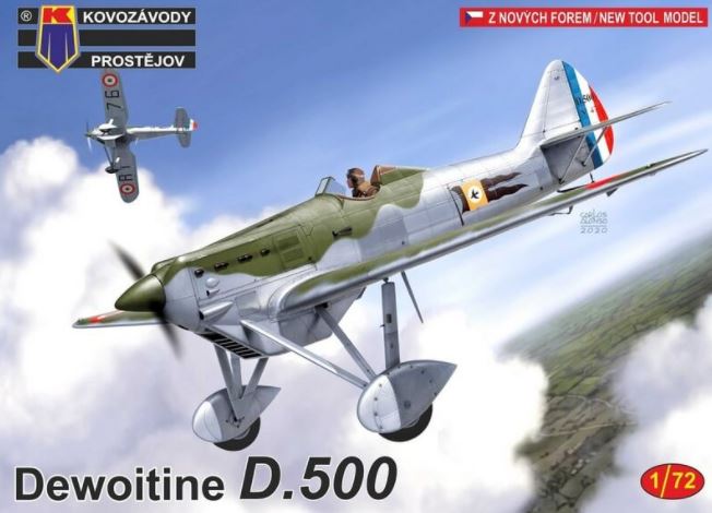 KPM0177  авиация  Dewoitine D.500  (1:72)