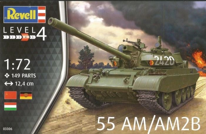 03306  техника и вооружение  Танк-55AM/55AM2B  (1:72)