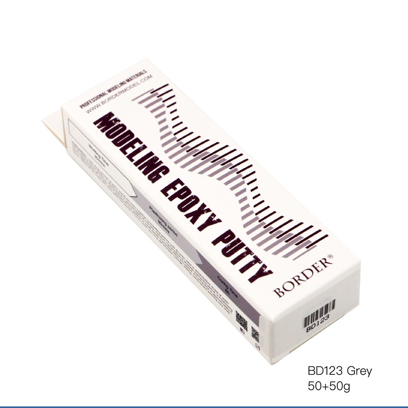 BD0123  шпаклевка  Двухкомпонентная Modeling Epoxy Putty Grey (50g+50g)