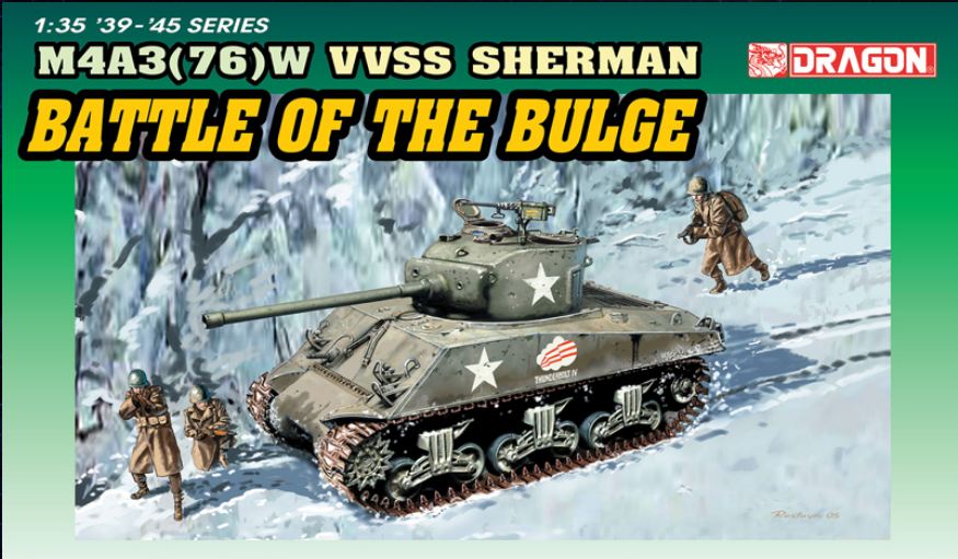 6255  техника и вооружение  M4A3(76)W VVSS Sherman (Battle Of The Bulge) (1:35)