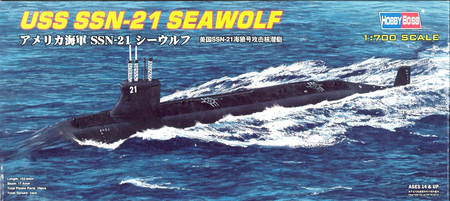 87003  флот  USS Seawolf SSN-21  (1:700)