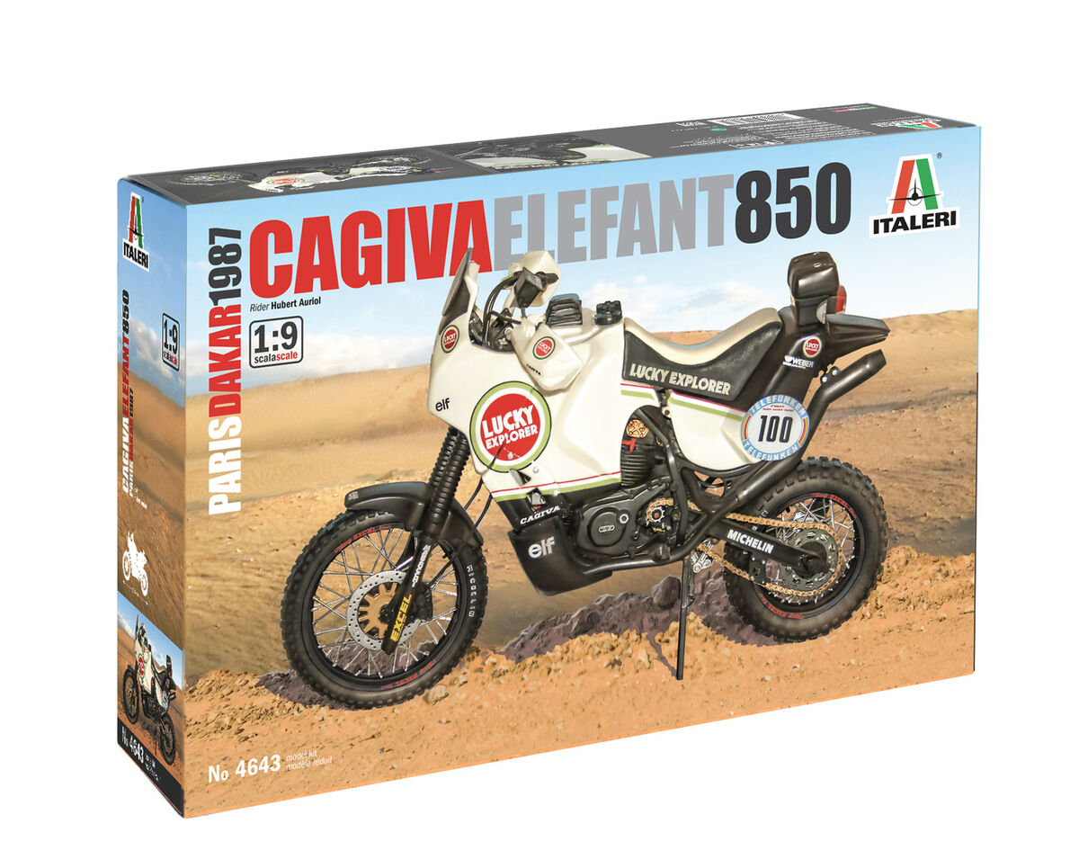 4643  автомобили и мотоциклы  Cagiva Elefant 850 - 1987  (1:9)