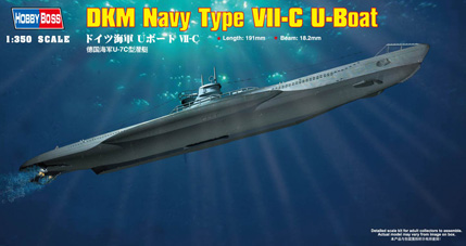 83505  флот  DKM Navy Type VII-C U-Boat  (1:350)