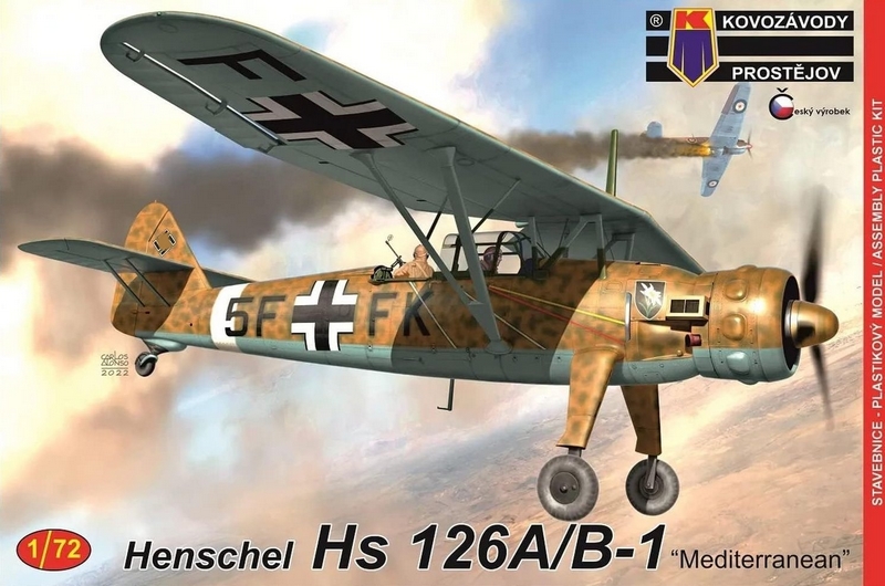 KPM0337  авиация  Henschel Hs-126A/B-1 "Mediterranean"  (1:72)