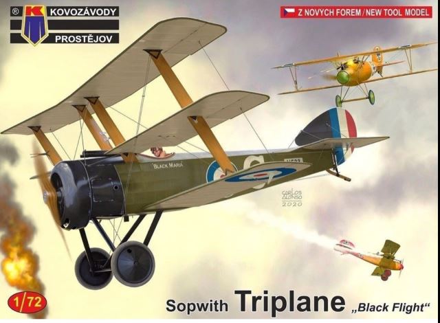 KPM0181  авиация  Sopwith Triplane "Black Flight"  (1:72) 