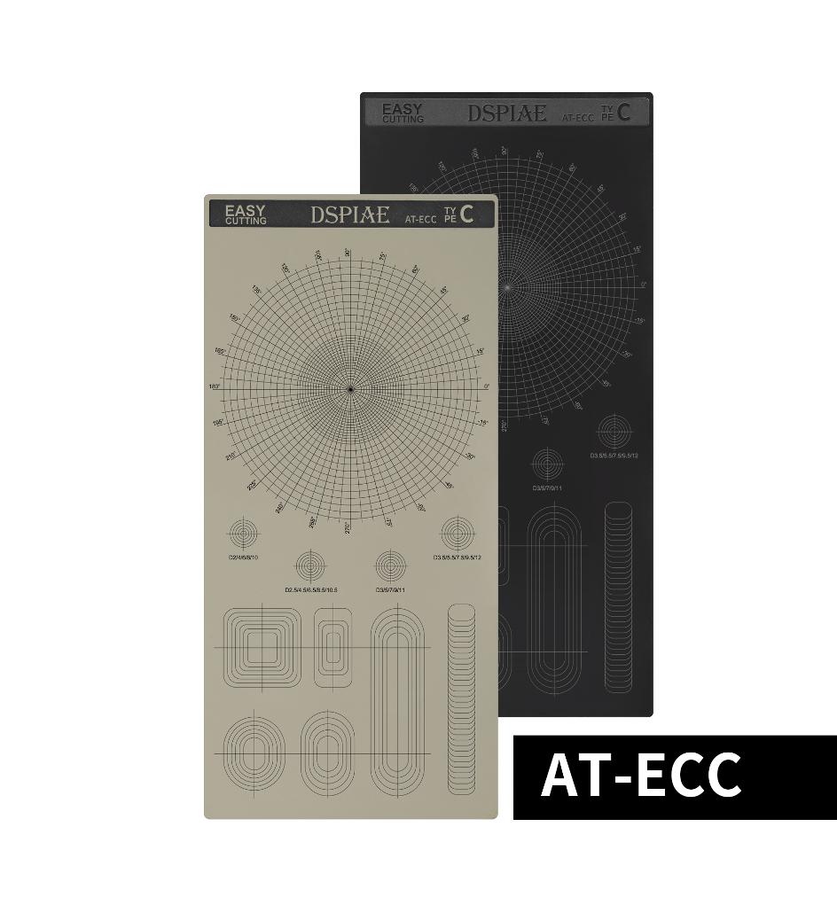 AT-ECC  инструменты для работы с краской  Коврик для резки маскировочной ленты типа С, 110х233 мм