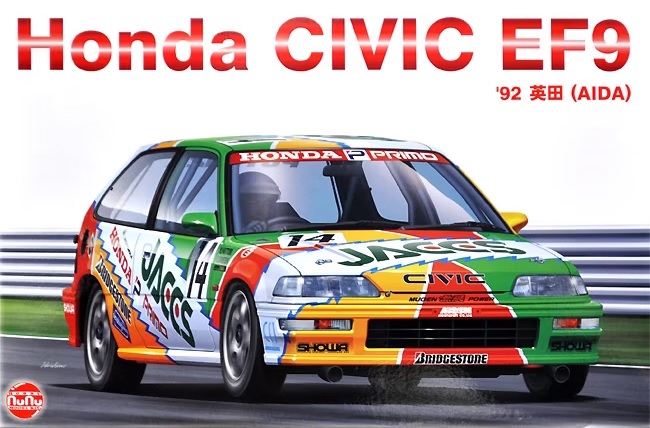 PN24021  автомобили и мотоциклы  Honda Civic EF9 Group A sponsored by JACCS - 1992  (1:24)