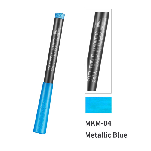 MKM-04  краска  Маркер синий металлик