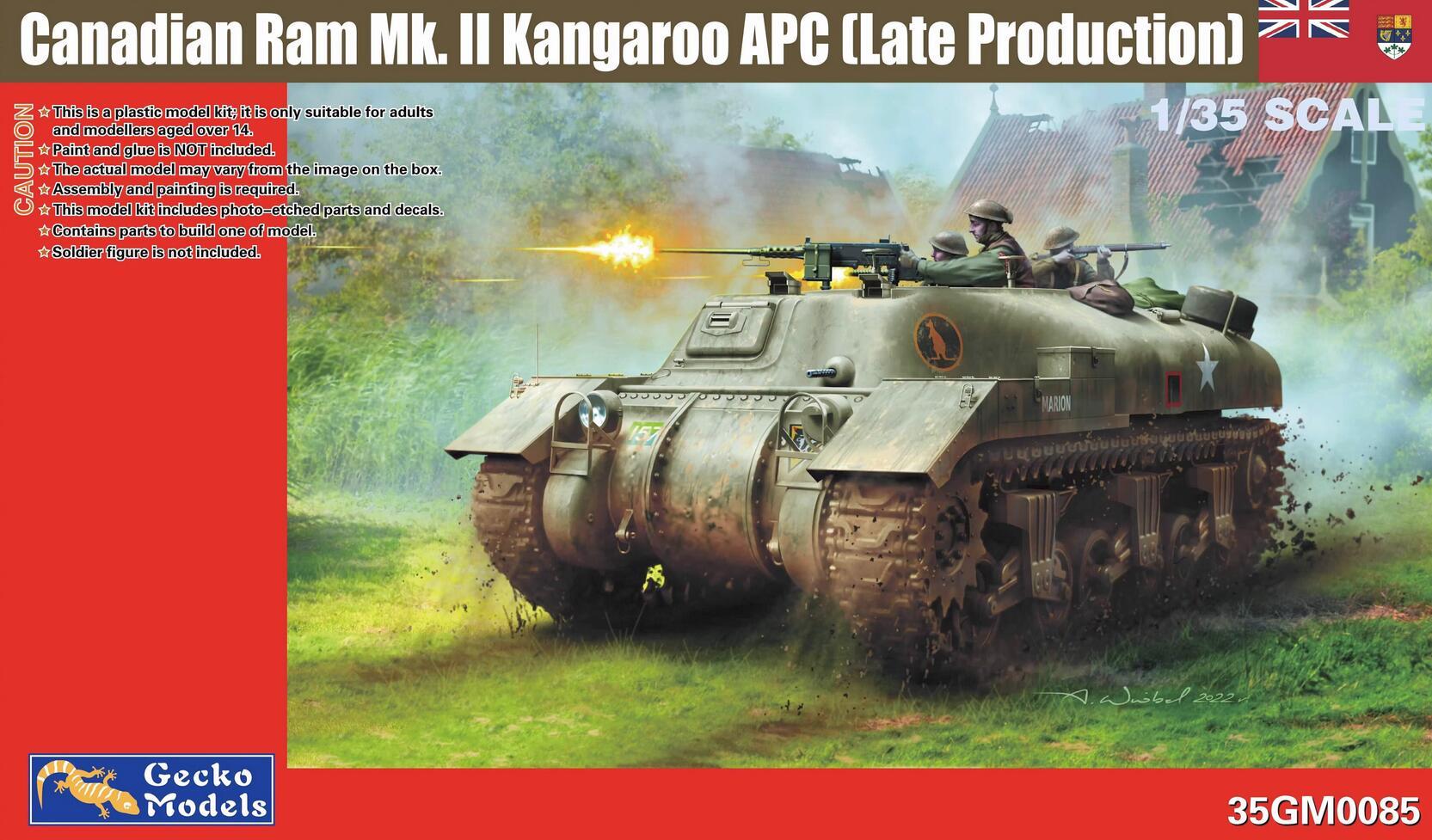 35GM0085  техника и вооружение  Canadian Ram Mk II Kangaroo APC (Late Production)  (1:35)