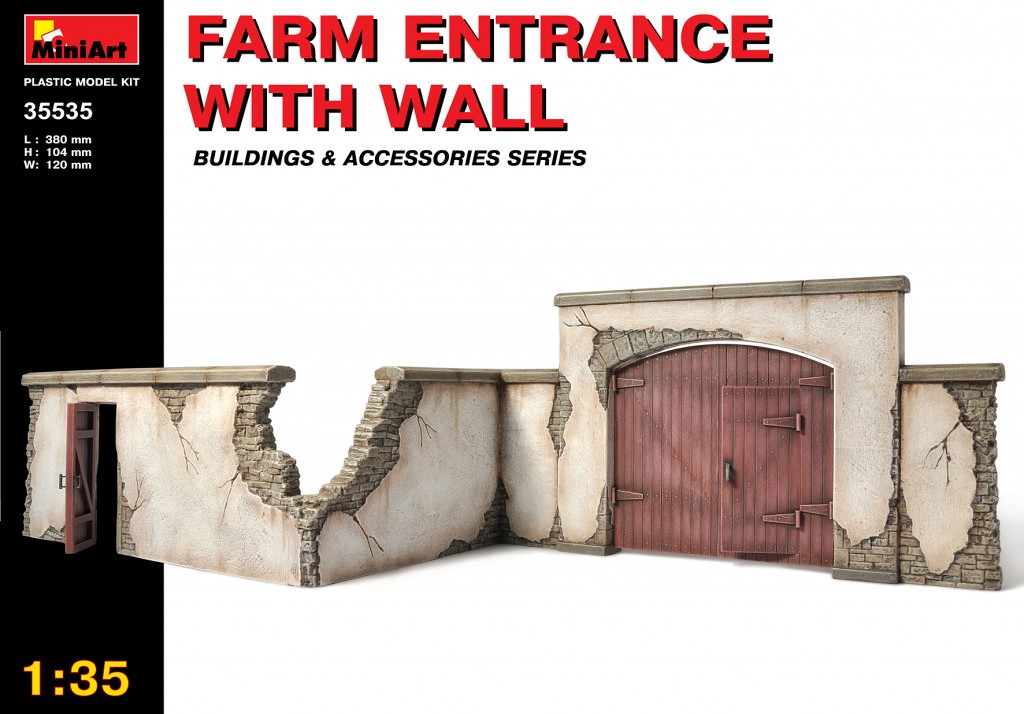 35535  наборы для диорам  FARM ENTRANCE WITH WALL  (1:35)