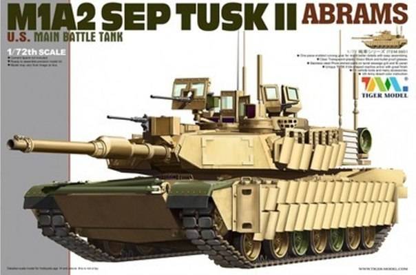 9601  техника и вооружение  M1A2 SEP TUSK II Abrams U.S. Main Battle Tank  (1:72)