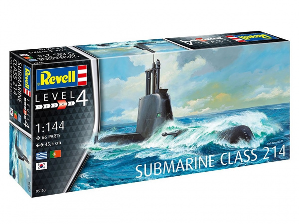 05153  флот  Подводная лодка  Submarine Class 214   (1:144)