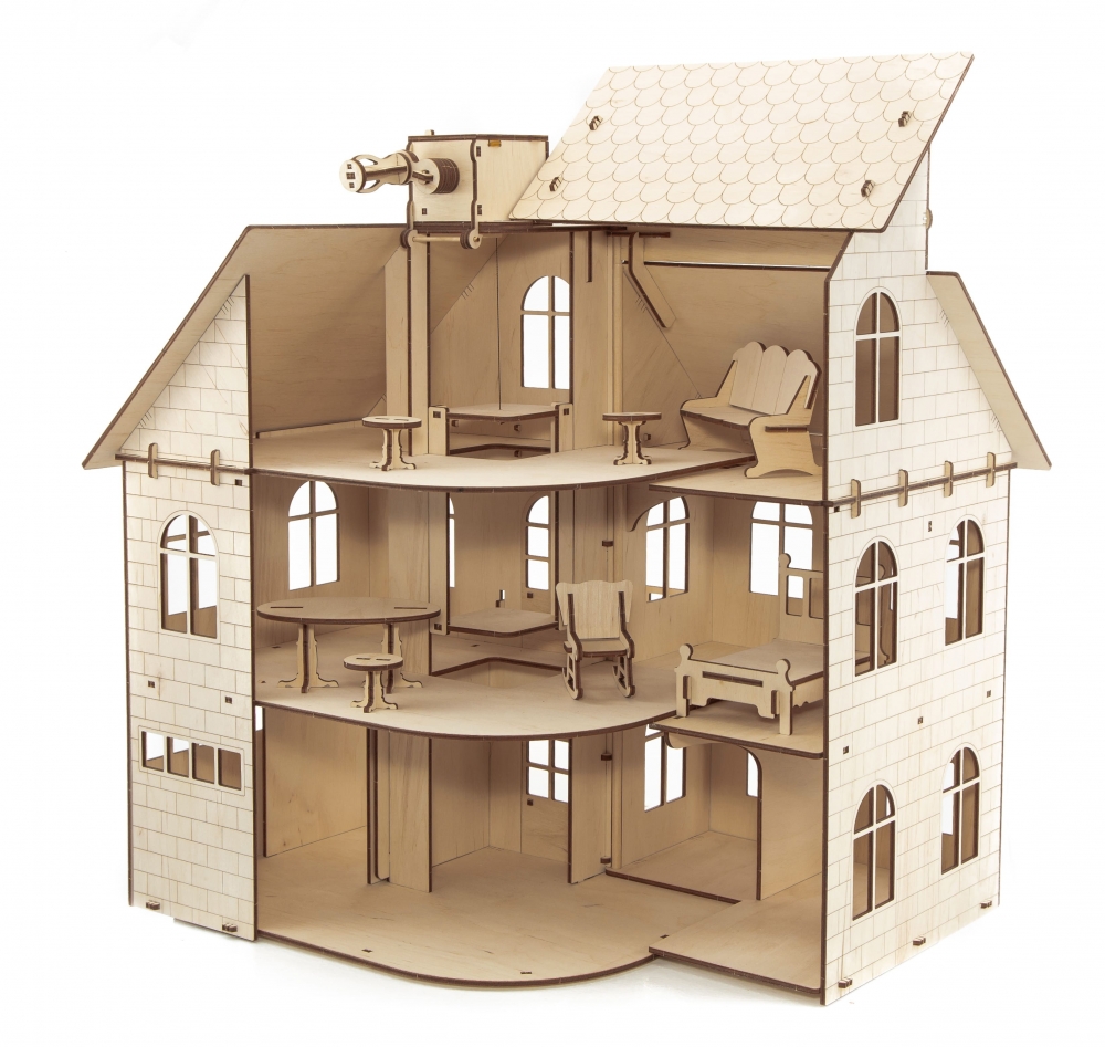 EHouse  архитектура   3D EWA Кукольный дом с лифтом
