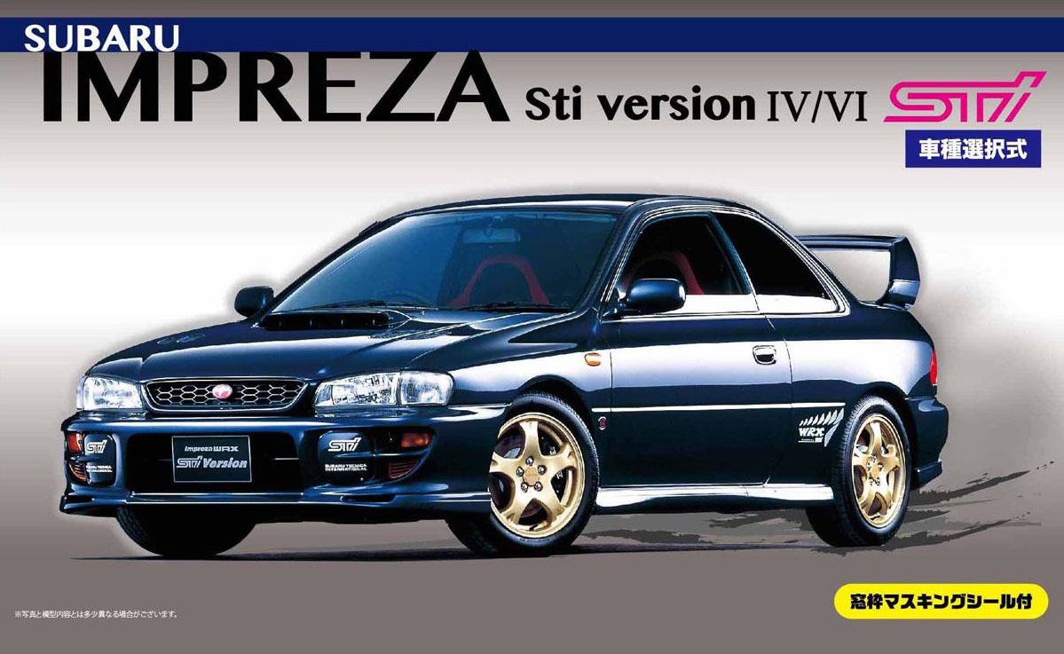 04752  автомобили и мотоциклы  Subaru Impreza Sti Version IV/VI  (1:24)