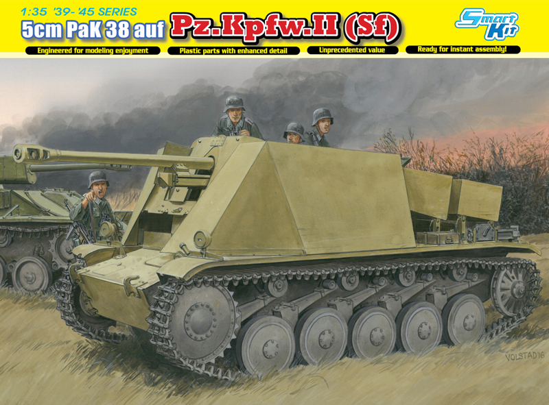 6721  техника и вооружение  САУ 5cm PaK 38 auf Pz.Kpfw.II (1:35)