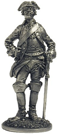 028 R  миниатюра  Рядовой кирасирского полка, 1732-42