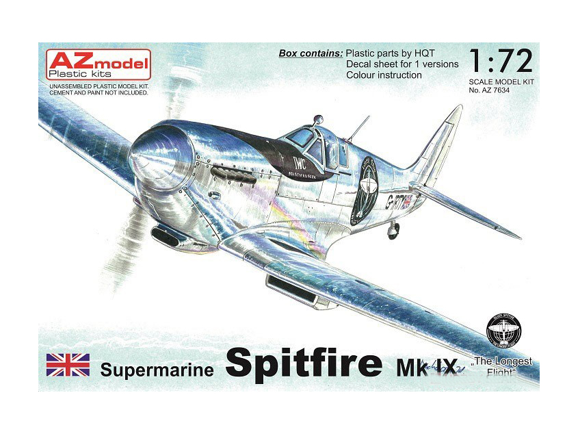 AZ7634  авиация  Supermarine Spitfire Mk.IX  (1:72)